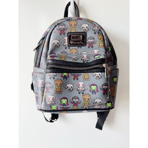 Loungefly x Marvel Guardians of the Galaxy Kawaii Print Mini Backpack - Picture 2 of 6